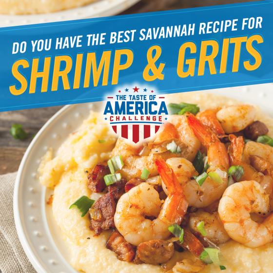 Leader In Food Sport Searches For Best Savannah Shrimp & Grits Recipe